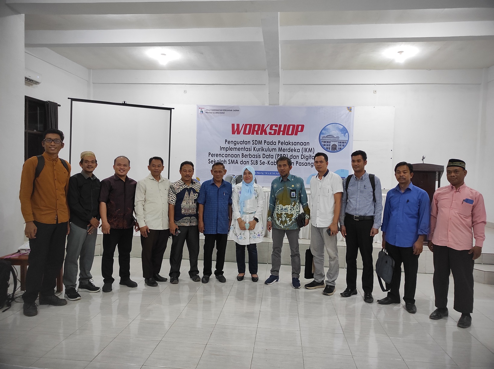 Kepala BPMP Sulawesi Barat mengikuti kegiatan Workshop Penguatan SDM pada Pelaksanaan IKM, PBD dan Digitalisasi Sekolah