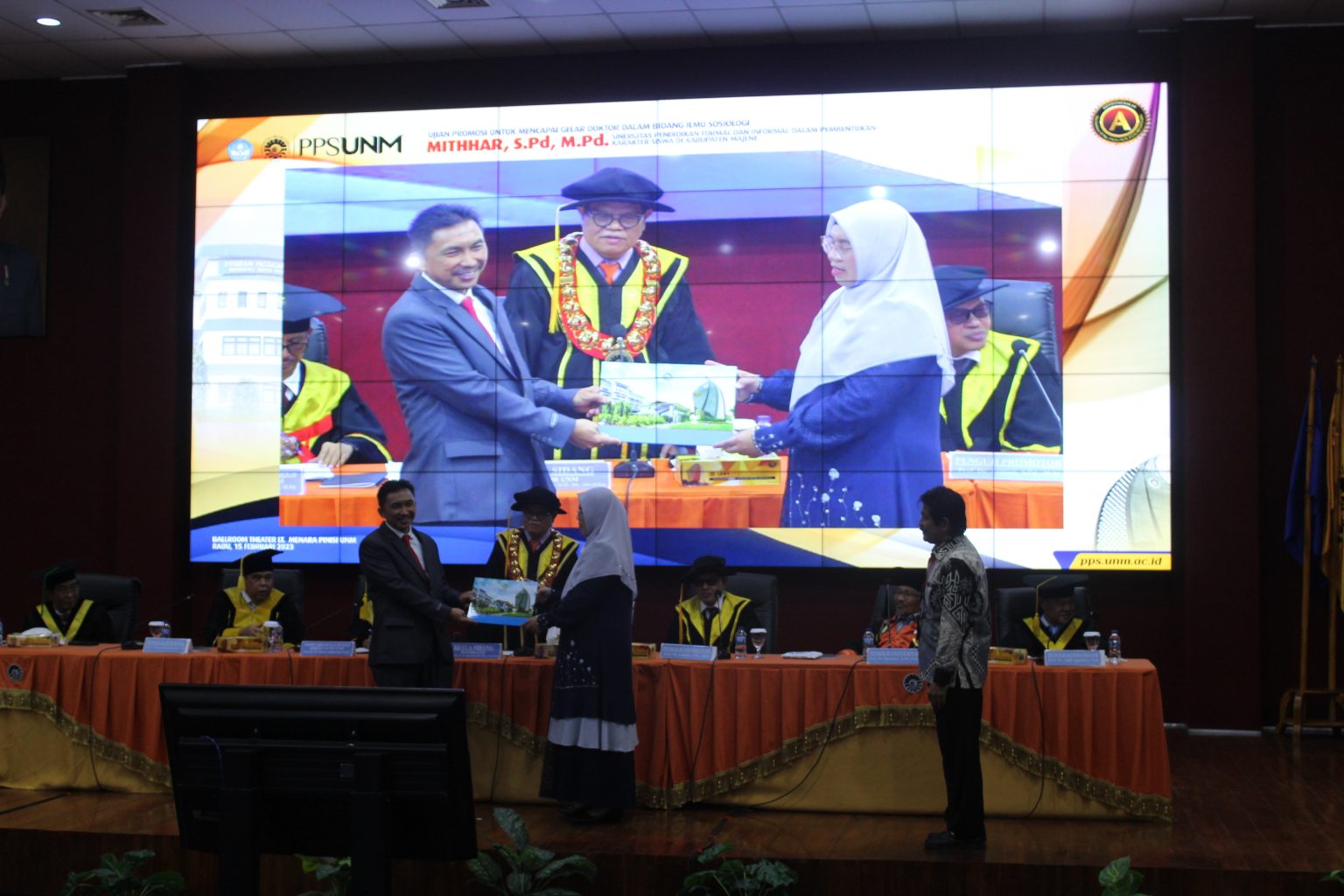 Kepala BPMP Provinsi Sulawesi Barat menghadiri Sidang Promosi Doktor Kepala Dinas Pendidikan Kab. Majene