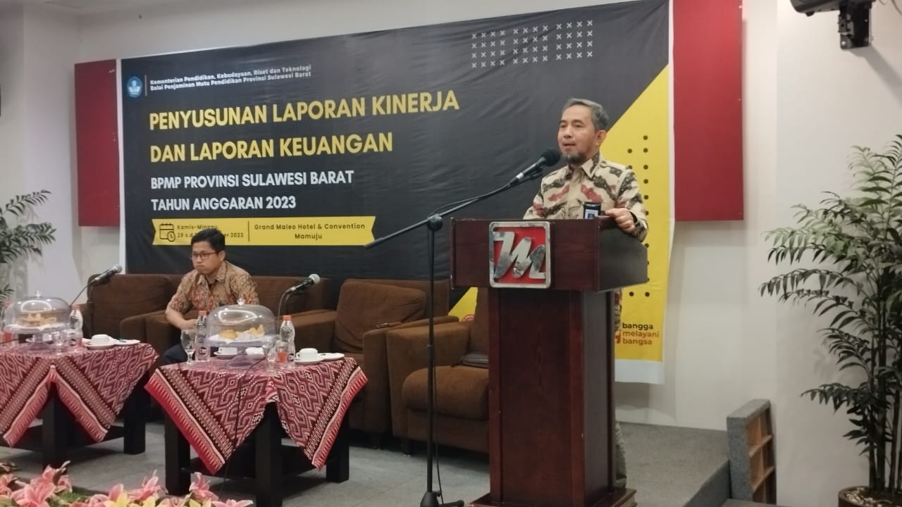 Kepala BPMP Sulawesi Barat resmi Membuka Kegiatan Penyusunan Laporan Kinerja dan Laporan Keuangan Tahun 2023