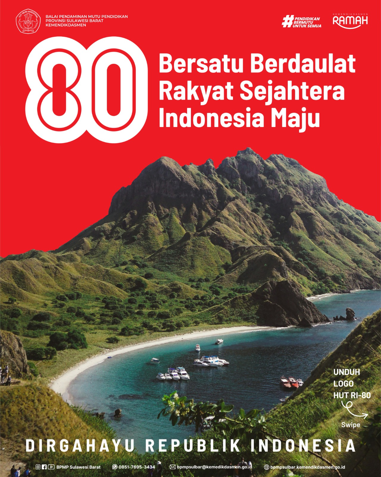 Bersatu Berdaulat Rakyat Sejahtera Indonesia Maju