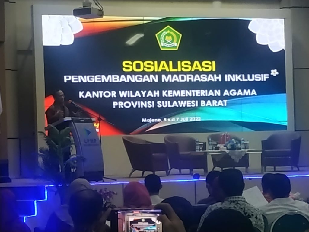 Kepala BPMP Sulawesi Barat Menghadiri Kegiatan Sosialisasi Pengembangan Madrasah Inklusif